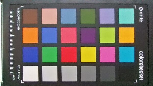 Color accuracy test results