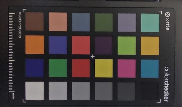 Color accuracy test with ColorChecker