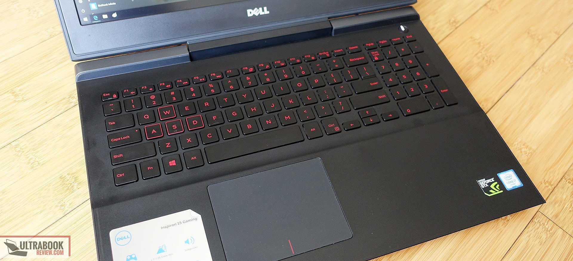 Dell Inspiron Gaming 15 keyboard layout